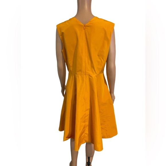 Jil sander Orange Flare Dress size 44/US:XL - Picture 5 of 13
